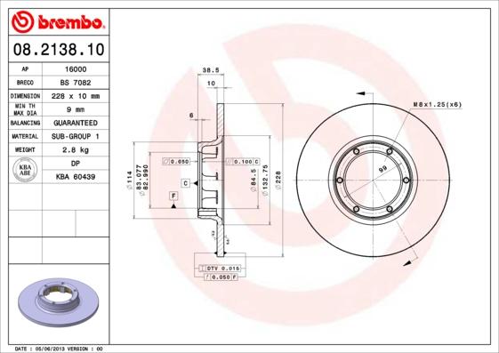 AP 16000 - Тормозной диск abcparts.ee