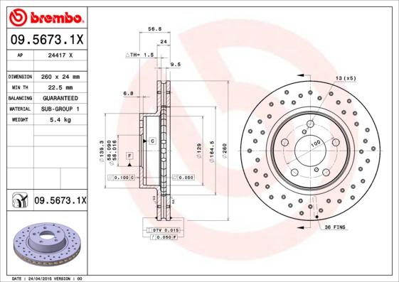 AP 24417 X - Тормозной диск abcparts.ee