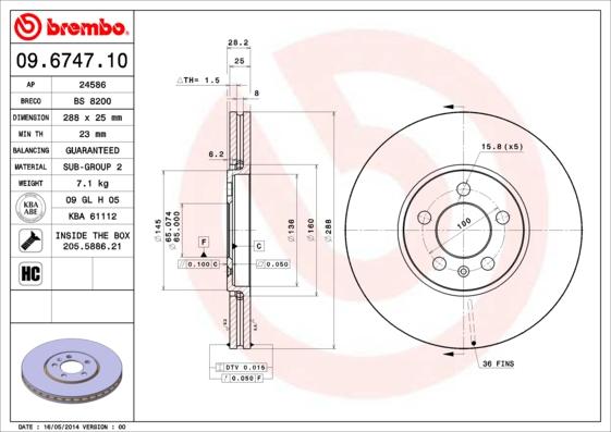 AP 24586 - Тормозной диск abcparts.ee
