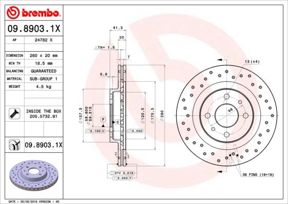 AP 24782 X - Тормозной диск abcparts.ee