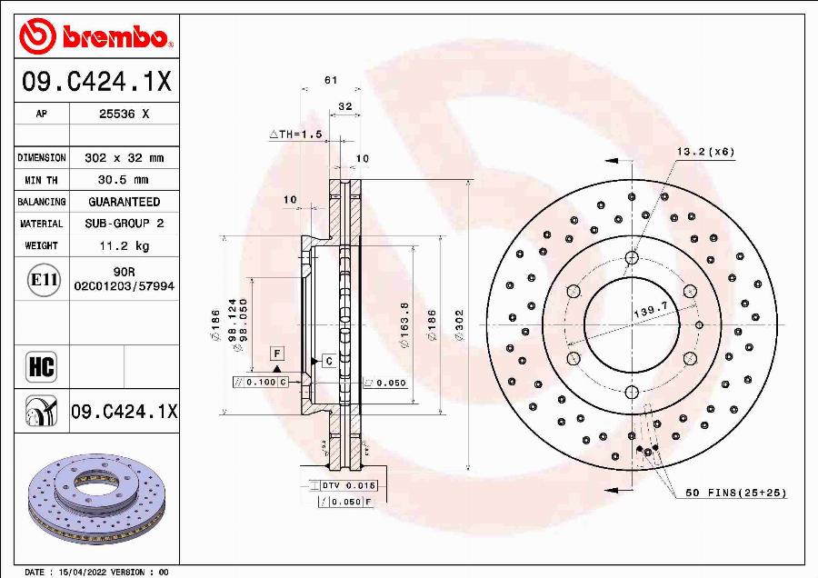 AP 25536 X - Тормозной диск abcparts.ee