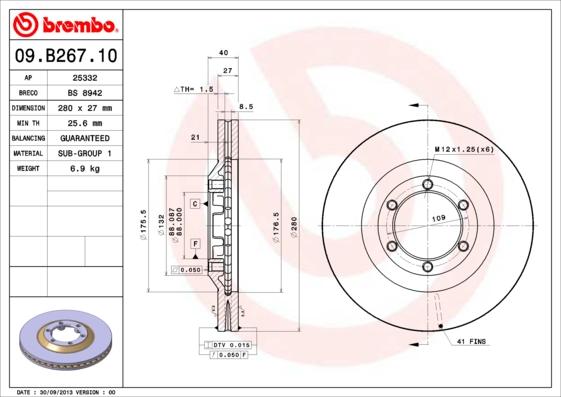 AP 25332 - Тормозной диск abcparts.ee