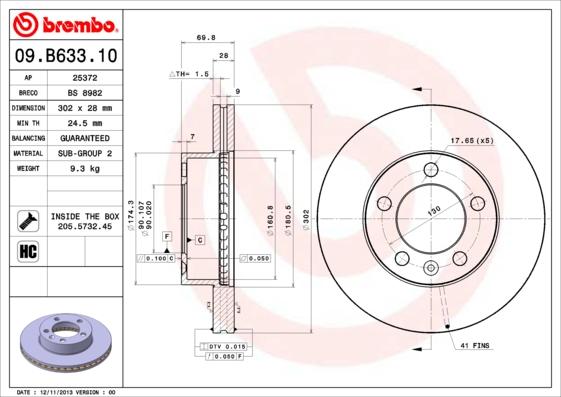 AP 25372 - Тормозной диск abcparts.ee