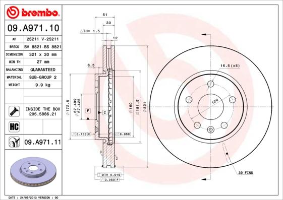 AP 25211 - Тормозной диск abcparts.ee
