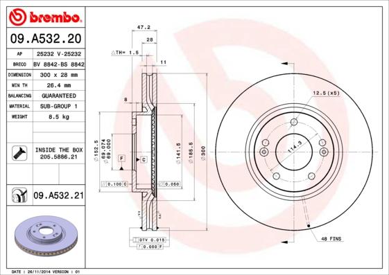 AP 25232 - Тормозной диск abcparts.ee