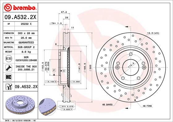 AP 25232 X - Тормозной диск abcparts.ee