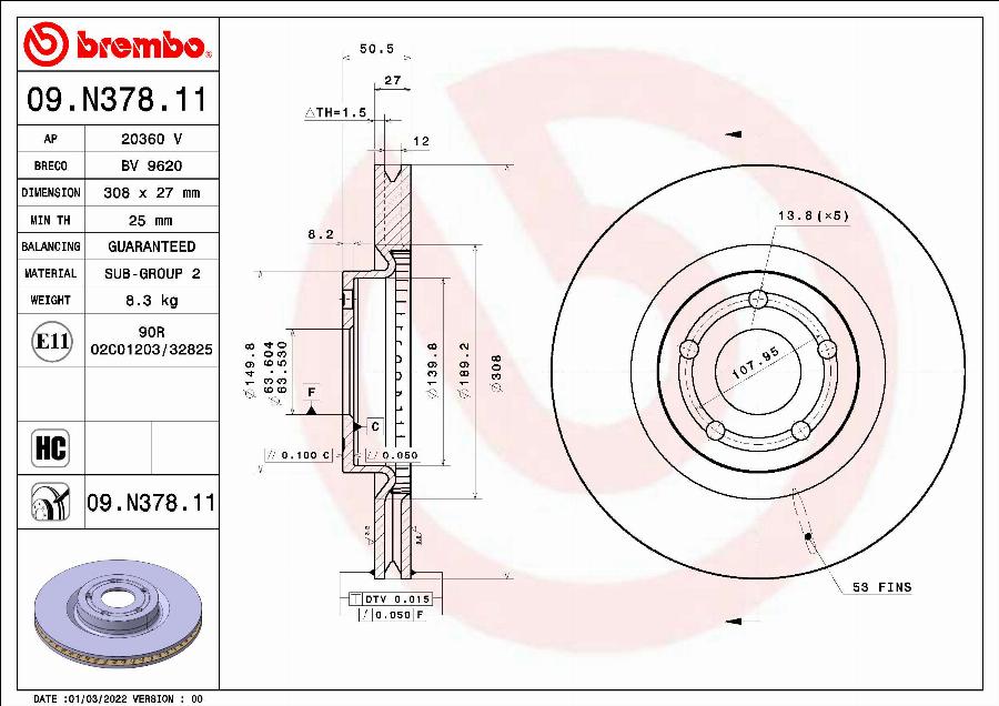 AP 20360 V - Тормозной диск abcparts.ee