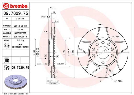AP X 24739 - Тормозной диск abcparts.ee