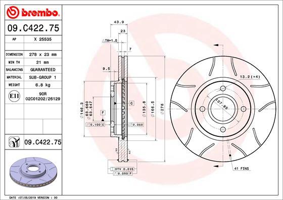 AP X 25535 - Тормозной диск abcparts.ee