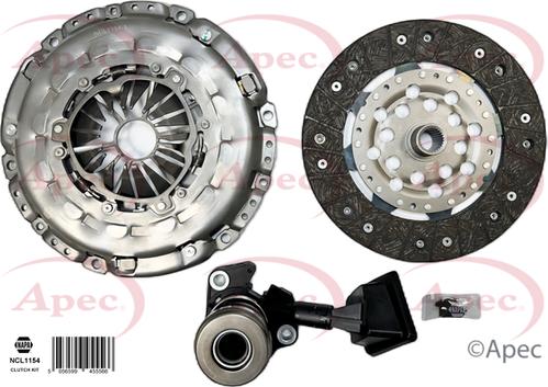 APEC ACL1154 - Комплект сцепления abcparts.ee
