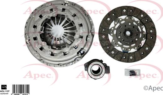APEC ACL1137 - Комплект сцепления abcparts.ee