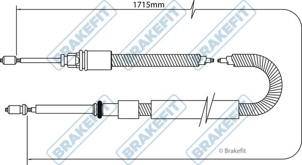 APEC BBC3044 - Тросик, cтояночный тормоз abcparts.ee