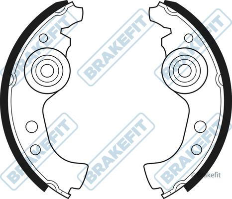 APEC BSH1092 - Комплект тормозных колодок, барабанные abcparts.ee