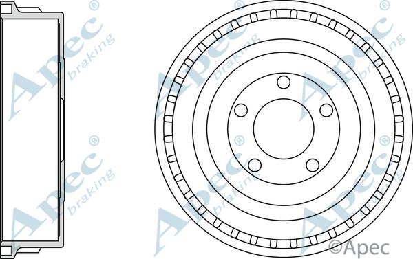 APEC DRM9971 - Тормозной барабан abcparts.ee