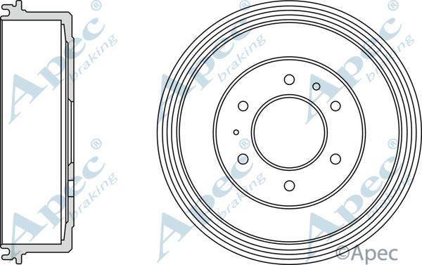 APEC DRM9208 - Тормозной барабан abcparts.ee
