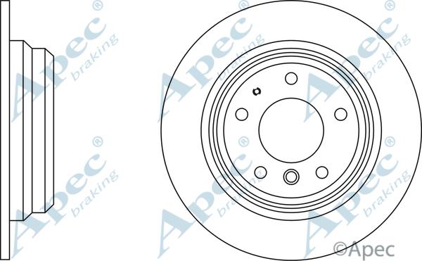 APEC DSK901 - Тормозной диск abcparts.ee