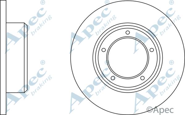 APEC DSK908 - Тормозной диск abcparts.ee