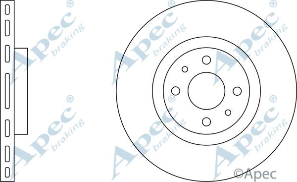 APEC DSK651 - Тормозной диск abcparts.ee