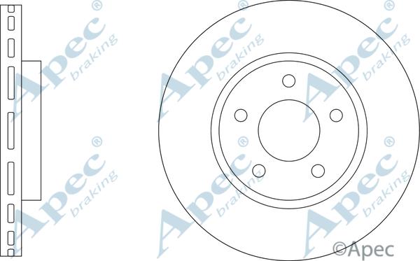 APEC DSK3412 - Тормозной диск abcparts.ee