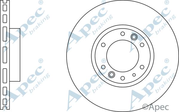 APEC DSK3009 - Тормозной диск abcparts.ee