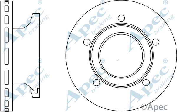 APEC DSK3032 - Тормозной диск abcparts.ee
