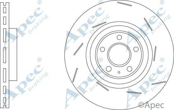 APEC DSK3302 - Тормозной диск abcparts.ee