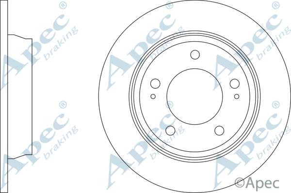 APEC DSK3381 - Тормозной диск abcparts.ee