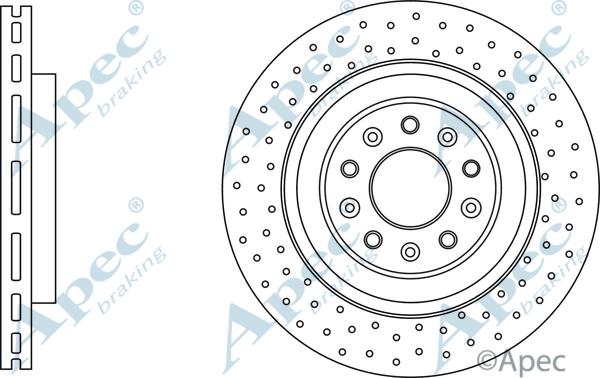 APEC DSK3217 - Тормозной диск abcparts.ee