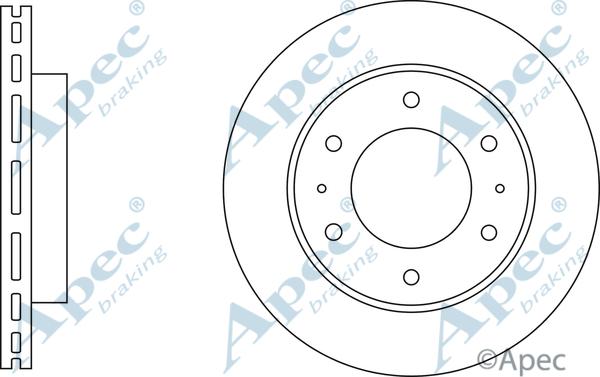 APEC DSK3288 - Тормозной диск abcparts.ee