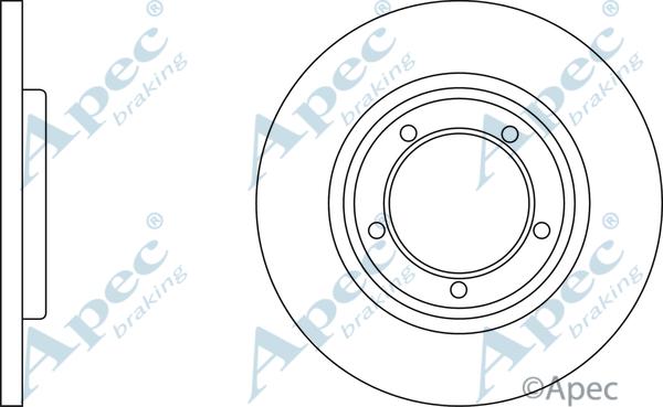 APEC DSK2041 - Тормозной диск abcparts.ee