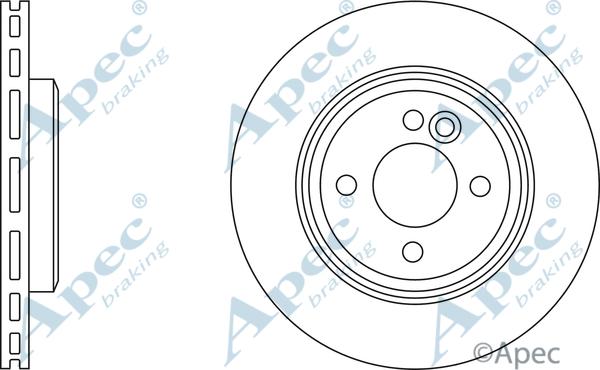 APEC DSK2060 - Тормозной диск abcparts.ee