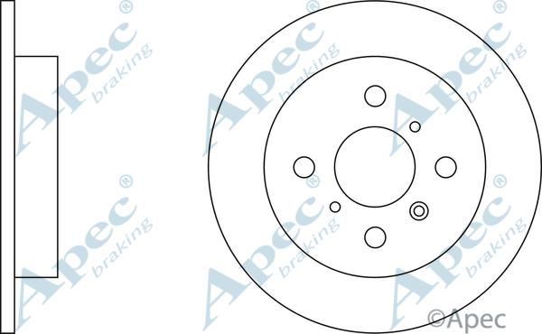 APEC DSK2062 - Тормозной диск abcparts.ee