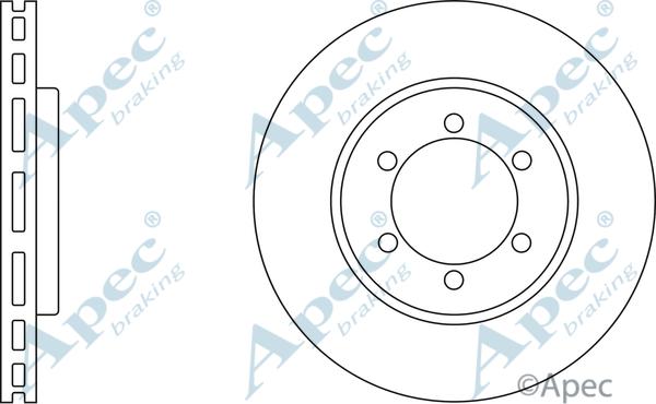 APEC DSK2071 - Тормозной диск abcparts.ee