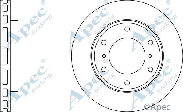 APEC DSK2198 - Тормозной диск abcparts.ee