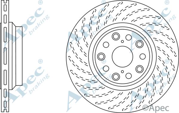 APEC DSK2831 - Тормозной диск abcparts.ee