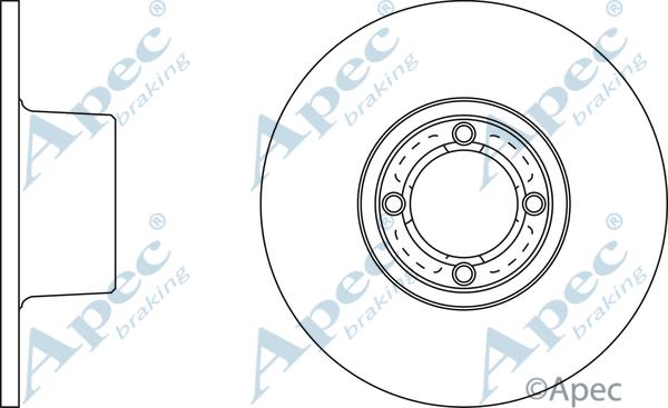 APEC DSK239 - Тормозной диск abcparts.ee