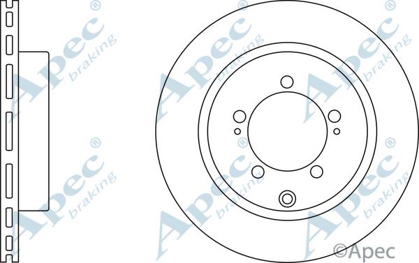 APEC DSK2369 - Тормозной диск abcparts.ee