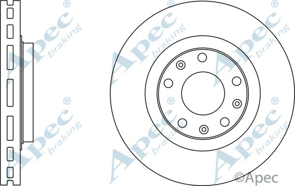 APEC DSK2746 - Тормозной диск abcparts.ee