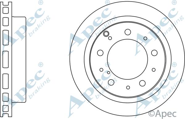 APEC DSK2729 - Тормозной диск abcparts.ee