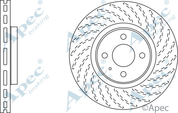 APEC DSK2727 - Тормозной диск abcparts.ee