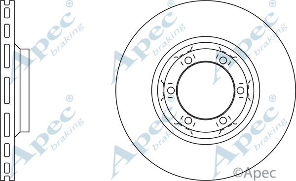 APEC DSK730 - Тормозной диск abcparts.ee