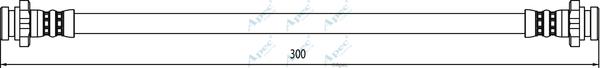 APEC HOS4052 - Тормозной шланг abcparts.ee