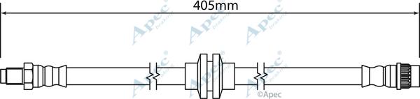 APEC HOS4182 - Тормозной шланг abcparts.ee