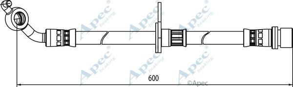 APEC HOS4123 - Тормозной шланг abcparts.ee