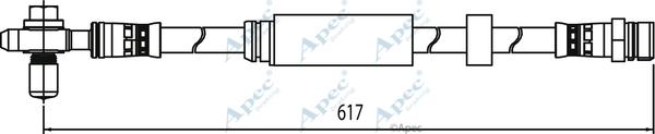 APEC HOS3944 - Тормозной шланг abcparts.ee