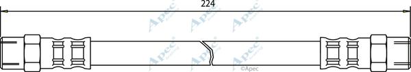 APEC HOS3442 - Тормозной шланг abcparts.ee