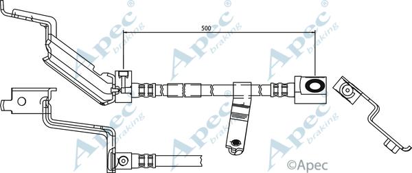 APEC HOS3525 - Тормозной шланг abcparts.ee
