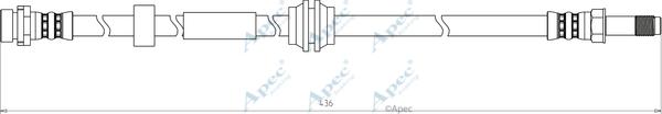 APEC HOS3796 - Тормозной шланг abcparts.ee