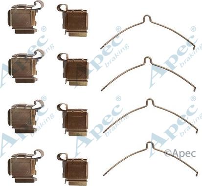 APEC KIT1059 - Комплектующие для колодок дискового тормоза abcparts.ee