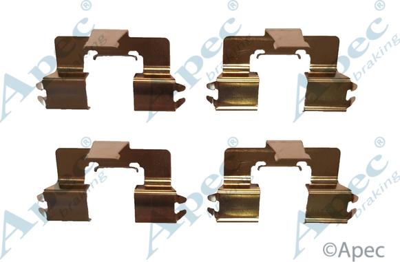 APEC KIT1052 - Комплектующие для колодок дискового тормоза abcparts.ee